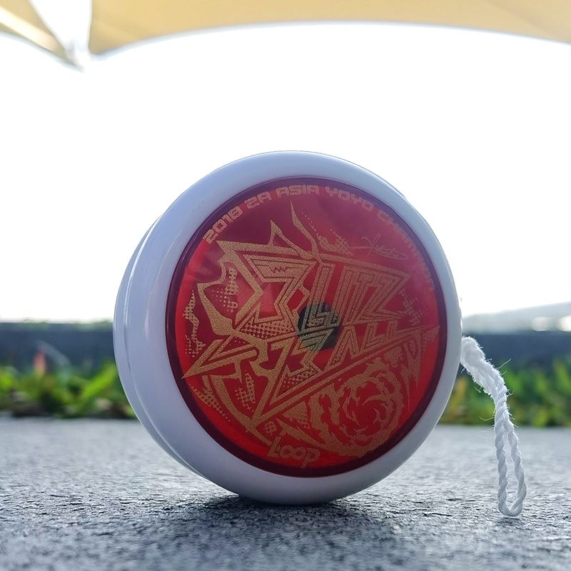 White-Clear Red Cap-Gold Logo